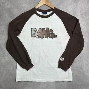 Vintage 90s Y2K Billabong "bong" Long Sleeve Shirt Size Medium Surf Skate Wear